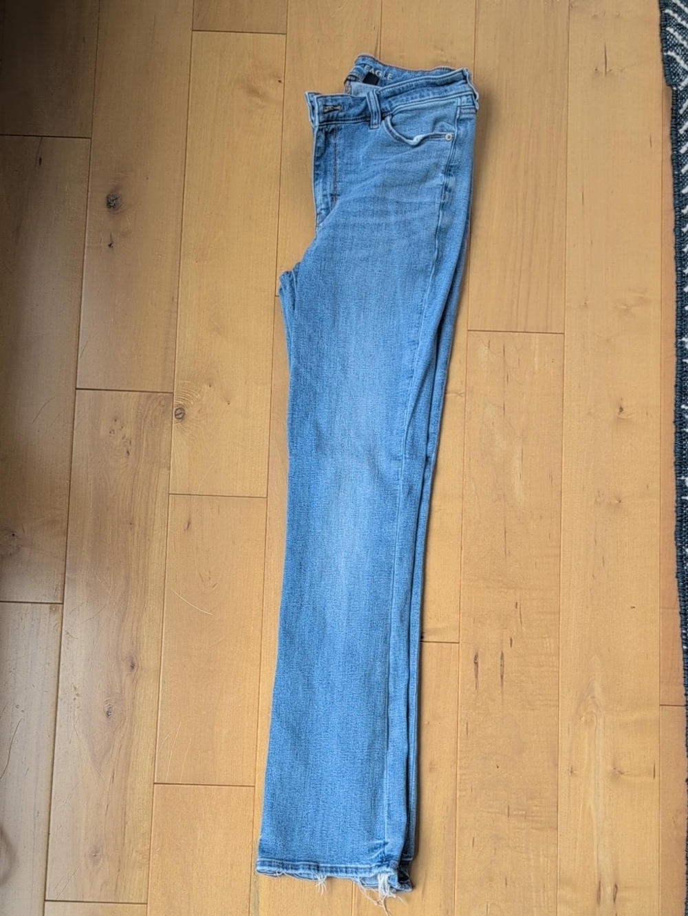 American Eagle Outfitters Light Blue Straight-Leg Jeans